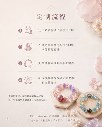 🔮 Five Elements Customization · Natural Crystal Protection Jewelry