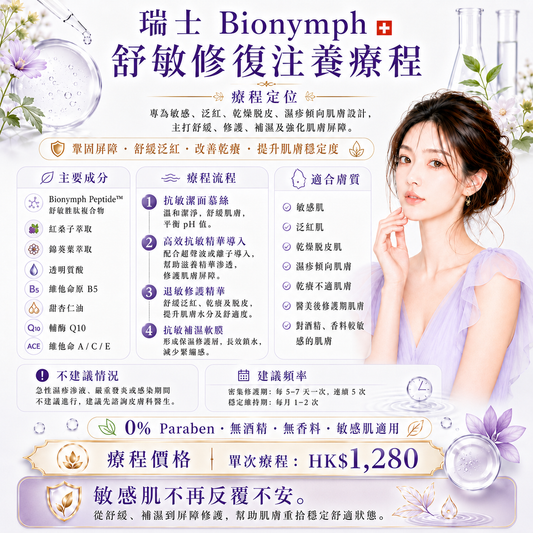 🇨🇭 瑞士 Bionymph 舒敏修復注養療程