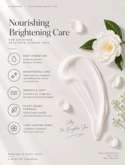 水漾白牡丹美白透亮身體乳霜 Blanc Peony Brightening & Moisturizing Body Lotion