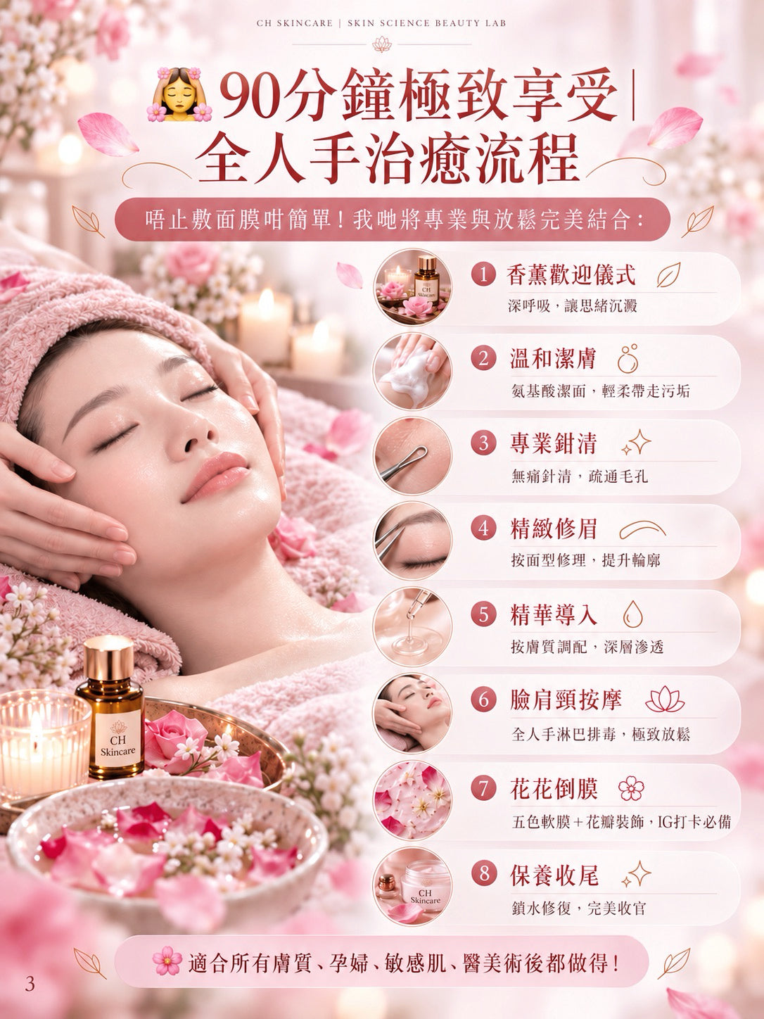 🇫🇷 法國線 花癒五感・彩虹面部療程